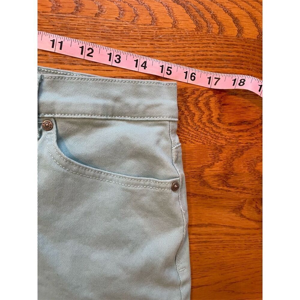 Gloria Vanderbilt Women's Amanda Jean Shorts Size 12 Seafoam Green - Picture 3 of 10